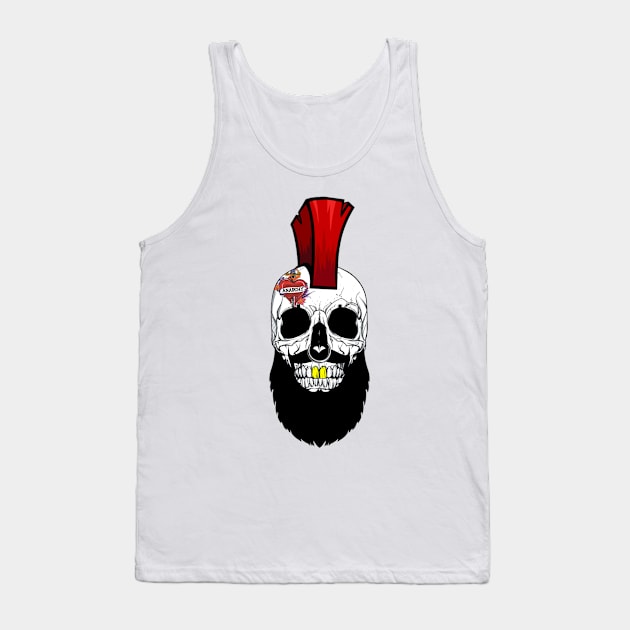 Bearded Skull Tank Top by Elrokk86